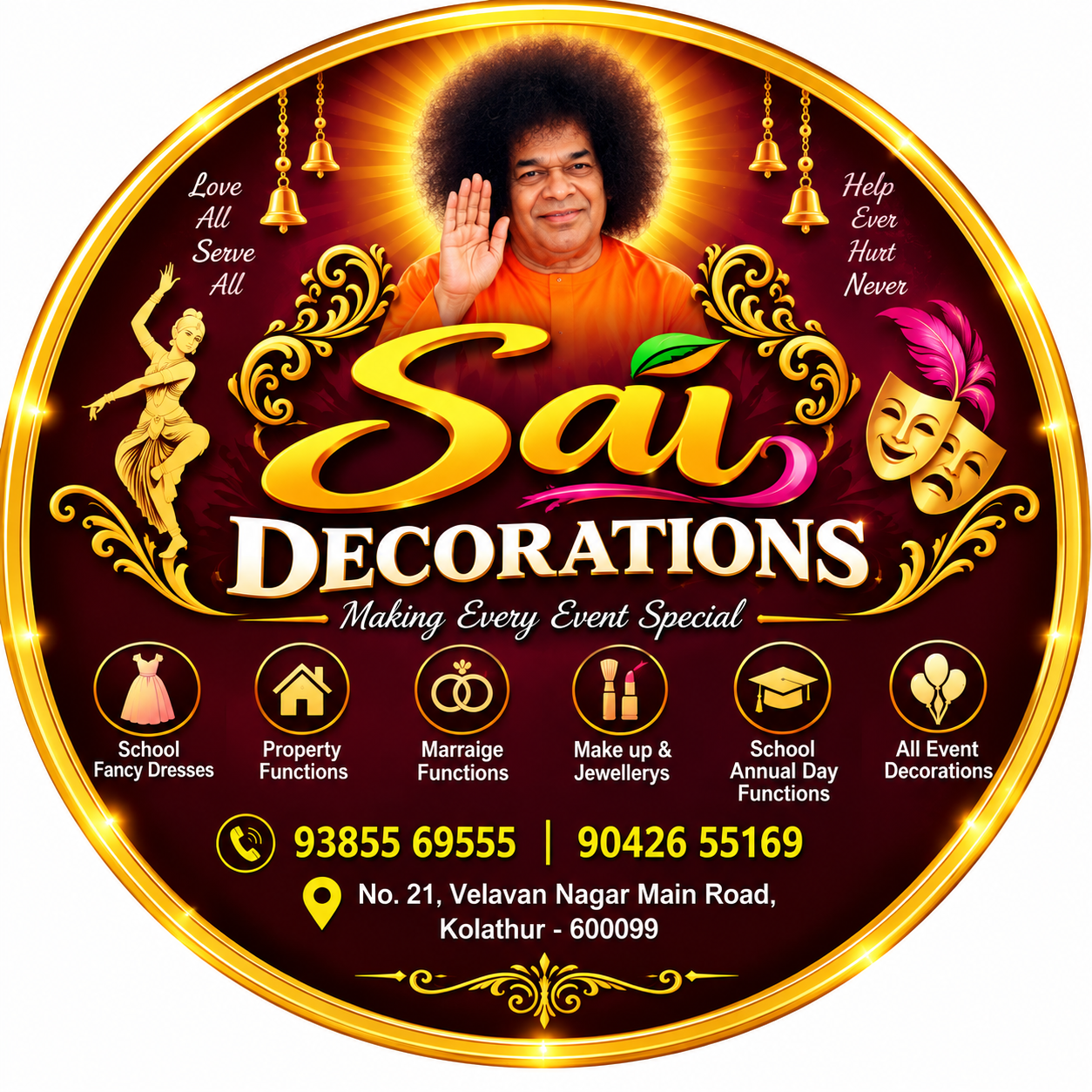 SAI DECORATIONS logo